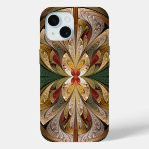 Abstraktes Hartglas aus Shine und Rise iPhone 15 Hülle