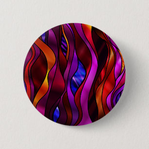 Abstraktes Hartglas Button