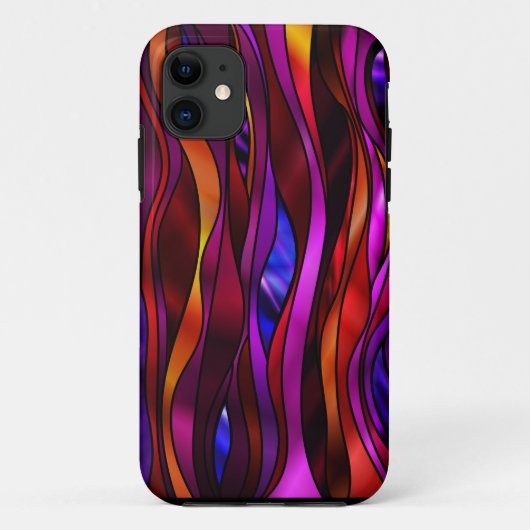 Abstraktes Hartglas Case-Mate iPhone Hülle (Rückseite)