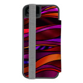 Abstraktes Hartglas Incipio iPhone Geldbeutel-Hülle (Folio Rückseite)