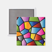 Abstraktes Hartglas-Magnet Magnet (Vorderseite/Rückseite)