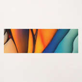 Abstraktes Hartglas mit lebhaften Farben Yogamatte (Rückseite (Horizontal))
