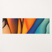 Abstraktes Hartglas mit lebhaften Farben Yogamatte (Vorderseite (Horizontal))