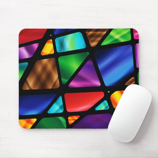 Abstraktes Hartglas Mousepad (Mit Mouse)