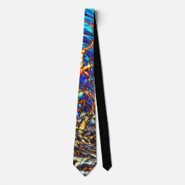 Abstraktes Hartglas - Neck Tie Krawatte