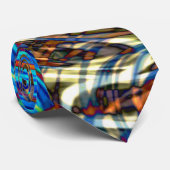 Abstraktes Hartglas - Neck Tie Krawatte (Gerollt)