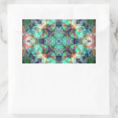 Abstraktes Hartglas Rechteckiger Aufkleber (Tasche)