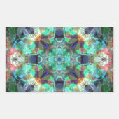 Abstraktes Hartglas Rechteckiger Aufkleber (Vorderseite)