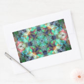 Abstraktes Hartglas Rechteckiger Aufkleber (Umschlag)