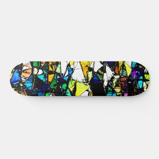 Abstraktes Hartglas Skateboard (Horizontal)