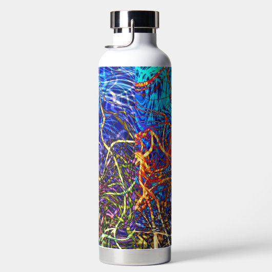 Abstraktes Hartglas - Thor Trinkflasche (Rechts)