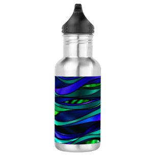 Abstraktes Hartglas Trinkflasche