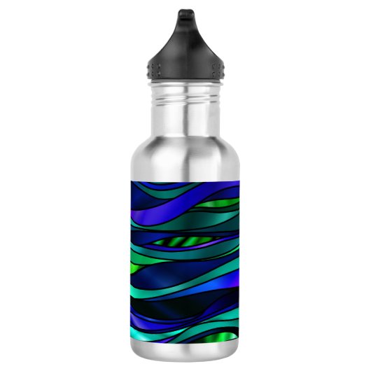 Abstraktes Hartglas Trinkflasche (Rechts)