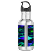 Abstraktes Hartglas Trinkflasche (Rückseite)
