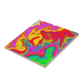 Abstraktes helles buntes Muster Fliese (Seite)