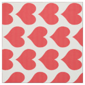 Abstraktes, helles rotes Herzmuster Stoff (Muster)