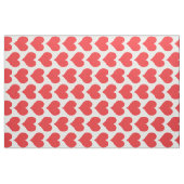 Abstraktes, helles rotes Herzmuster Stoff (Fat Quarter (45,7 x 55,9 cm))