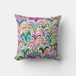 Abstraktes helles Watercolor-Keimungs-Muster Kissen