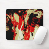 Abstraktes, hellfarbenes rotes, gelbes, schwarzes  mousepad (Mit Mouse)