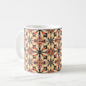 Abstraktes, hellgelbes Muster Kaffeetasse (Vorderseite Links)