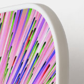 Abstraktes, hellrosa Paddel Pickleball Schläger (Linke Seite)