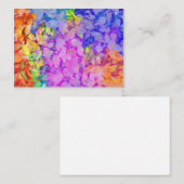 Abstraktes Herbstlaubmuster Mitteilungskarte (Vorne/Hinten)