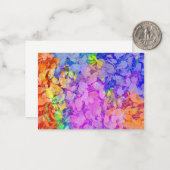 Abstraktes Herbstlaubmuster Mitteilungskarte (Vorderseite/Rückseite Beispiel)