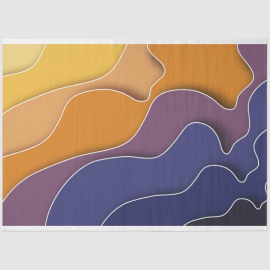 abstraktes Herbstpapier Seidenpapier (Vorderseite)