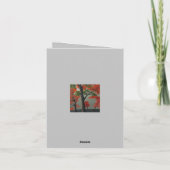 Abstraktes Herbstwald Dankeskarte (Rückseite)
