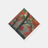 Abstraktes Herbstwald Serviette (Ecke)