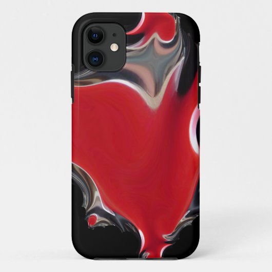 Abstraktes Herz brennt Case-Mate iPhone Hülle (Rückseite)