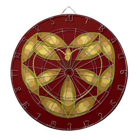 Abstraktes Herz Dartscheibe (vorne)