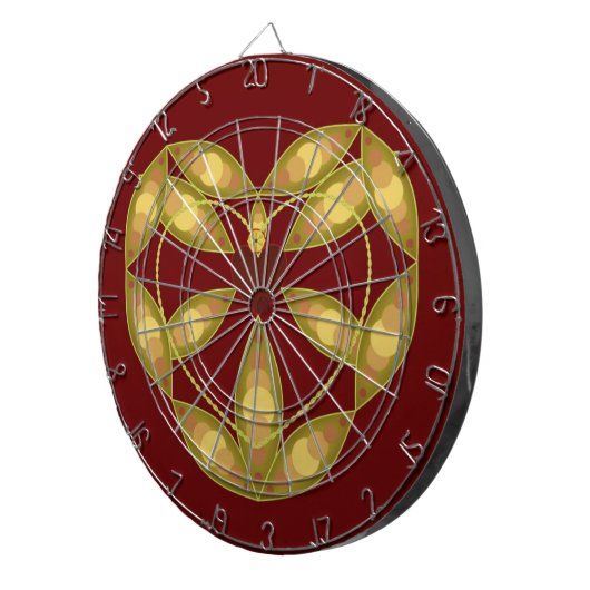 Abstraktes Herz Dartscheibe (Vorderseite rechts)