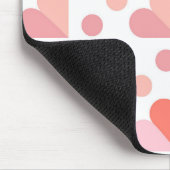 Abstraktes Herz Geometrisches Muster Mousepad (Ecke)
