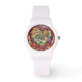 Abstraktes Herz - Kreislauf Sprinkles Liebe Armbanduhr