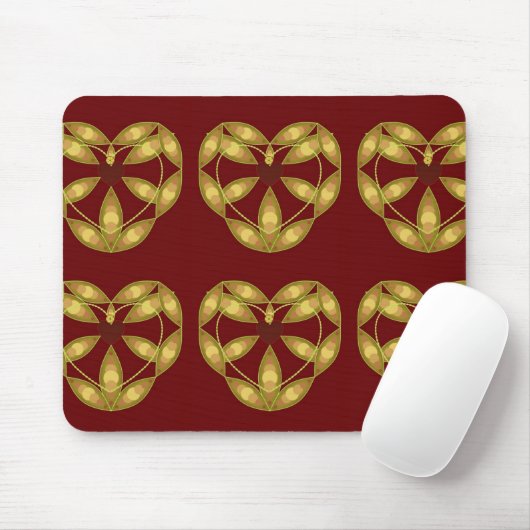 Abstraktes Herz Mousepad (Mit Mouse)