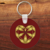 Abstraktes Herz Schlüsselanhänger (Vorderseite)