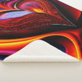 Abstraktes Herz Sherpadecke (3/4)