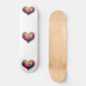 Abstraktes Herz Skateboard (Vorderseite)