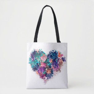 Abstraktes Herz Tasche