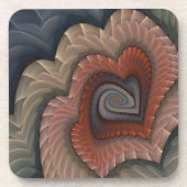 Abstraktes Herz Untersetzer (Vorderseite)