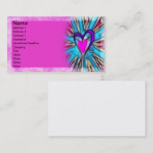 Abstraktes Herz Visitenkarte (Vorne/Hinten)