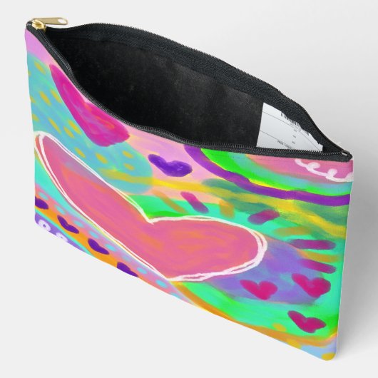 Abstraktes Herz Zubehörtasche (Offen)