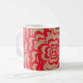 Abstraktes Herzdesign. Valentinstag Kaffeetasse (Vorderseite Links)