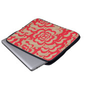 Abstraktes Herzdesign. Valentinstag Laptopschutzhülle (Vorne Knopf)