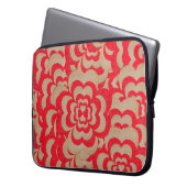 Abstraktes Herzdesign. Valentinstag Laptopschutzhülle (Vorderseite Links)