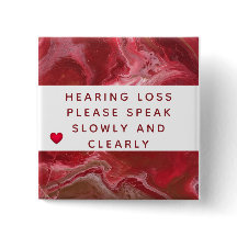 Abstraktes Herzklopfen mit rotem Kupfer 2 Zoll