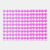 Abstraktes Herzkunstmuster eines abgeschirmten Edg Geschenkpapier Set (Vorderseite 3)