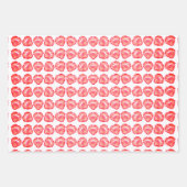 Abstraktes Herzkunstmuster eines abgeschirmten Edg Geschenkpapier Set (Vorderseite 2)