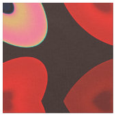 Abstraktes Herzmuster Stoff (Nahaufnahme)